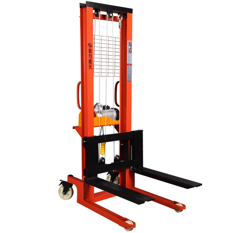 Plug in 1-ton electric stacker crane